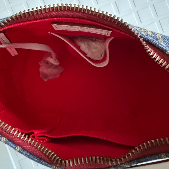 Dooney & Bourke Navy and Tan Logo Hobo Bag